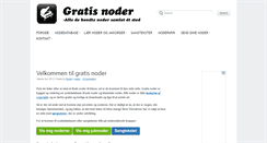 Desktop Screenshot of gratis-noder.dk