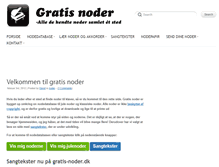 Tablet Screenshot of gratis-noder.dk